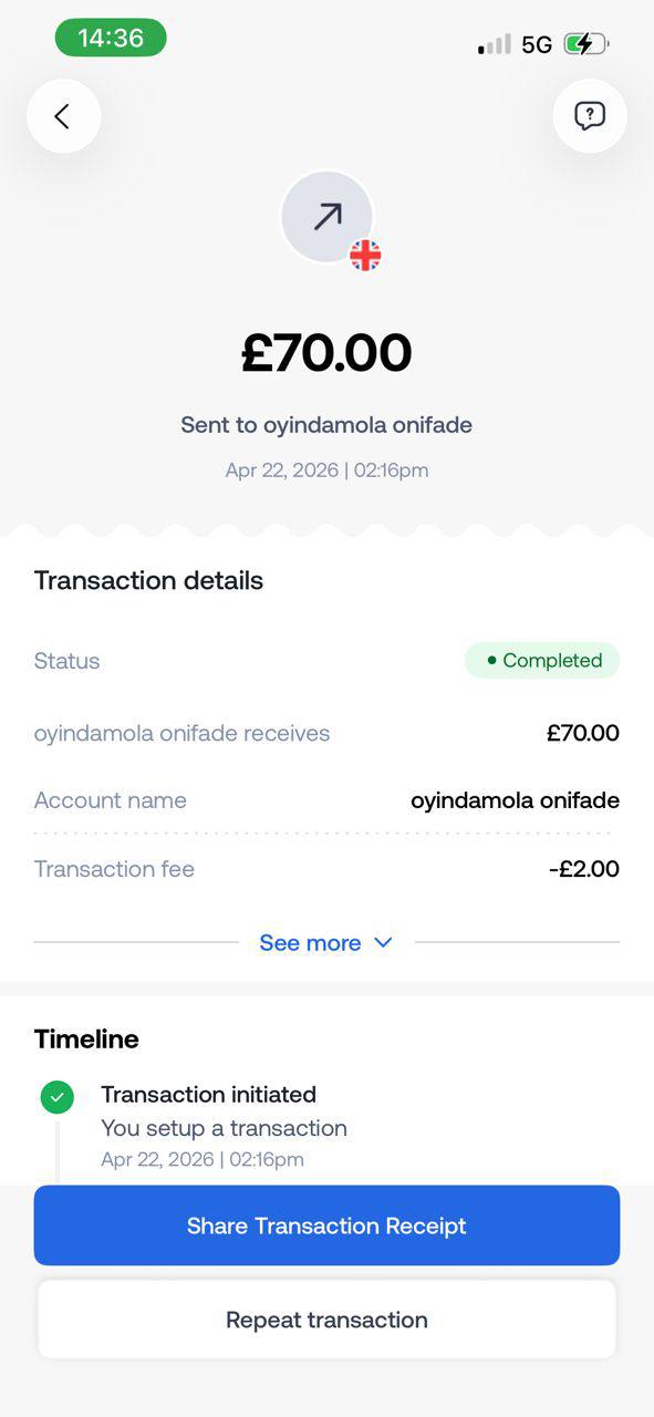 Payment proof 5